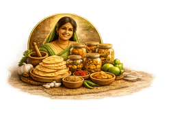 ChamparanSwad-homemade-pickles-papad-grains-indian-foods.png Kitchen logo – homemade Indian pickles, papad and grains prepared fresh using traditional family recipes