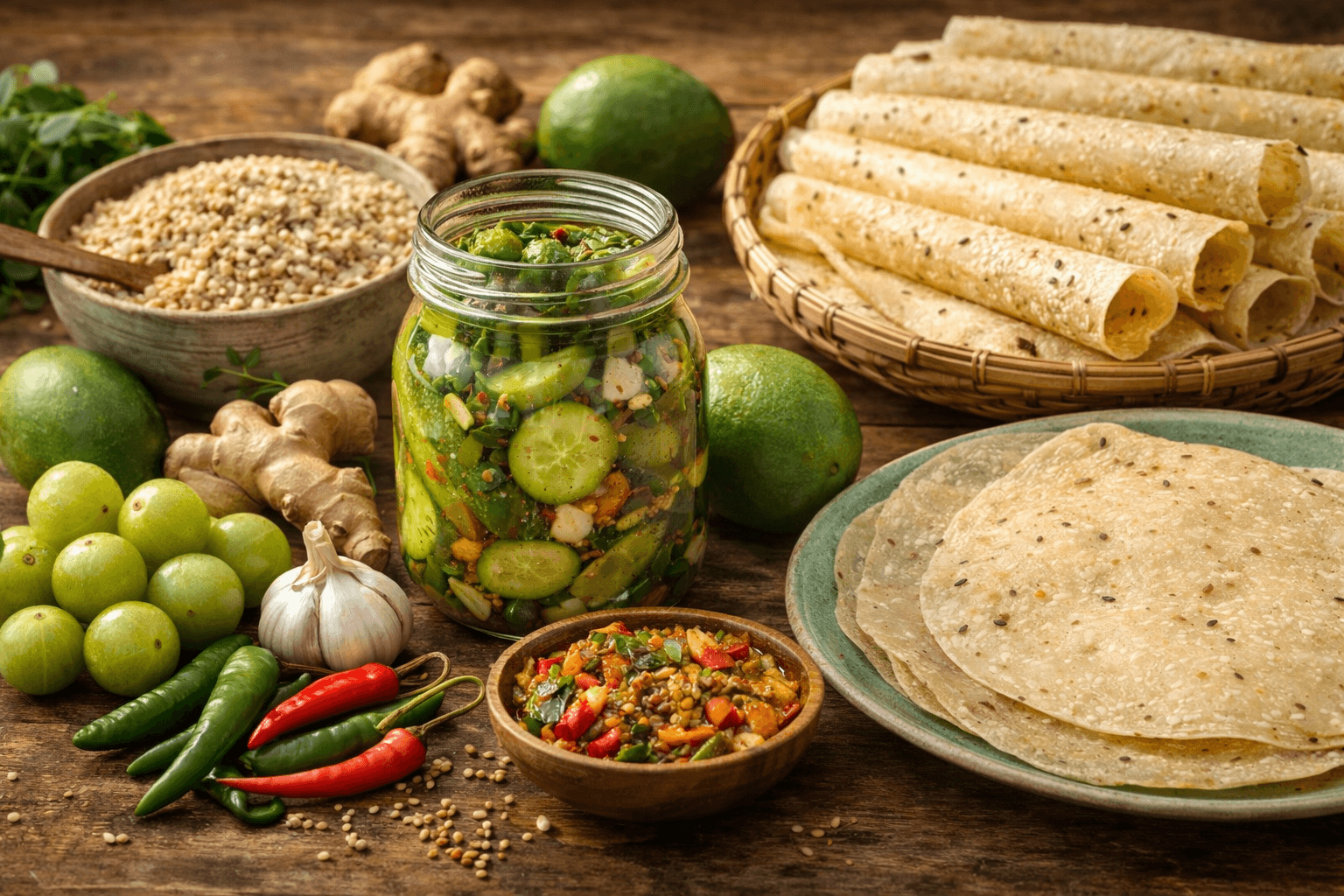 Fresh Foods Made Daily – homemade pickles, papad and grains by ChamparanSwad Kitchen